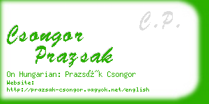 csongor prazsak business card